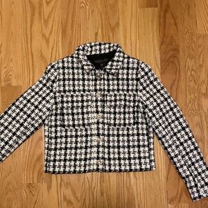 Rachel Zoe Women’s Black and White Checkered Blazer